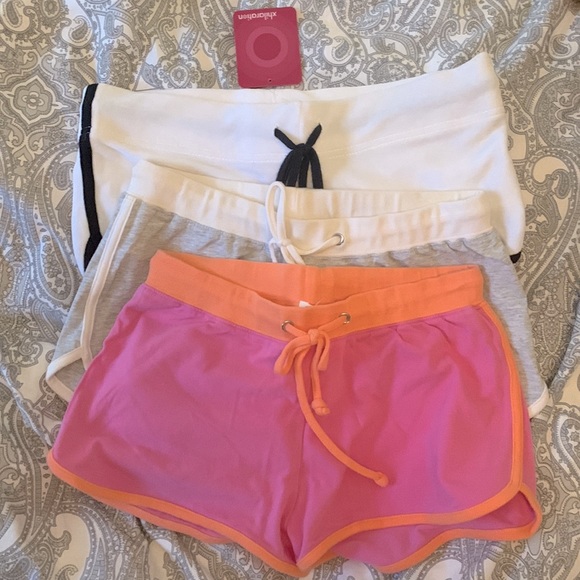 Xhilaration Pants - Bundle of 3 piped lounge or track shorts by Soft Grey and xhilaration